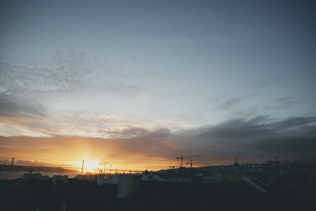 sunset lisbon